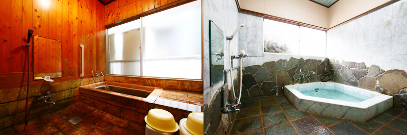 貸切のお風呂でゆっくりとお寛ぎください